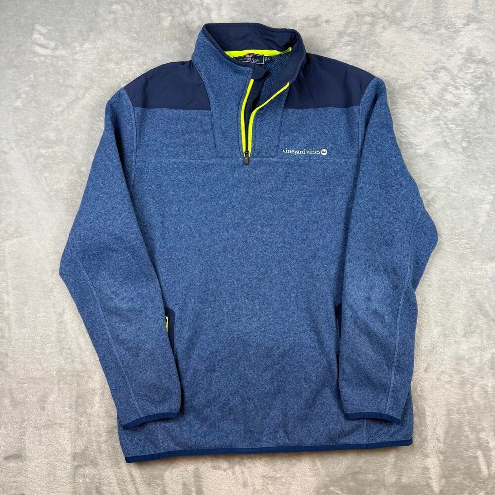 Vineyard-vines Men's Blue and Navy Sweatshirt